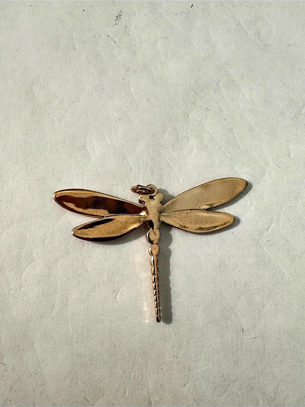 Dragonfly pendant in Gold Like New 316 - Picture 3 of 3